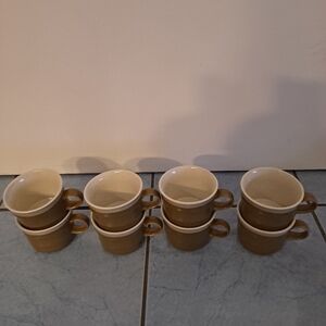 Country Manor Brown J1000  Coffee Mugs /Japan